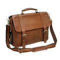 Preferred Nation Preferred Nation P6120.COG Marshall Leather Briefcase; Cognac P6120.COG